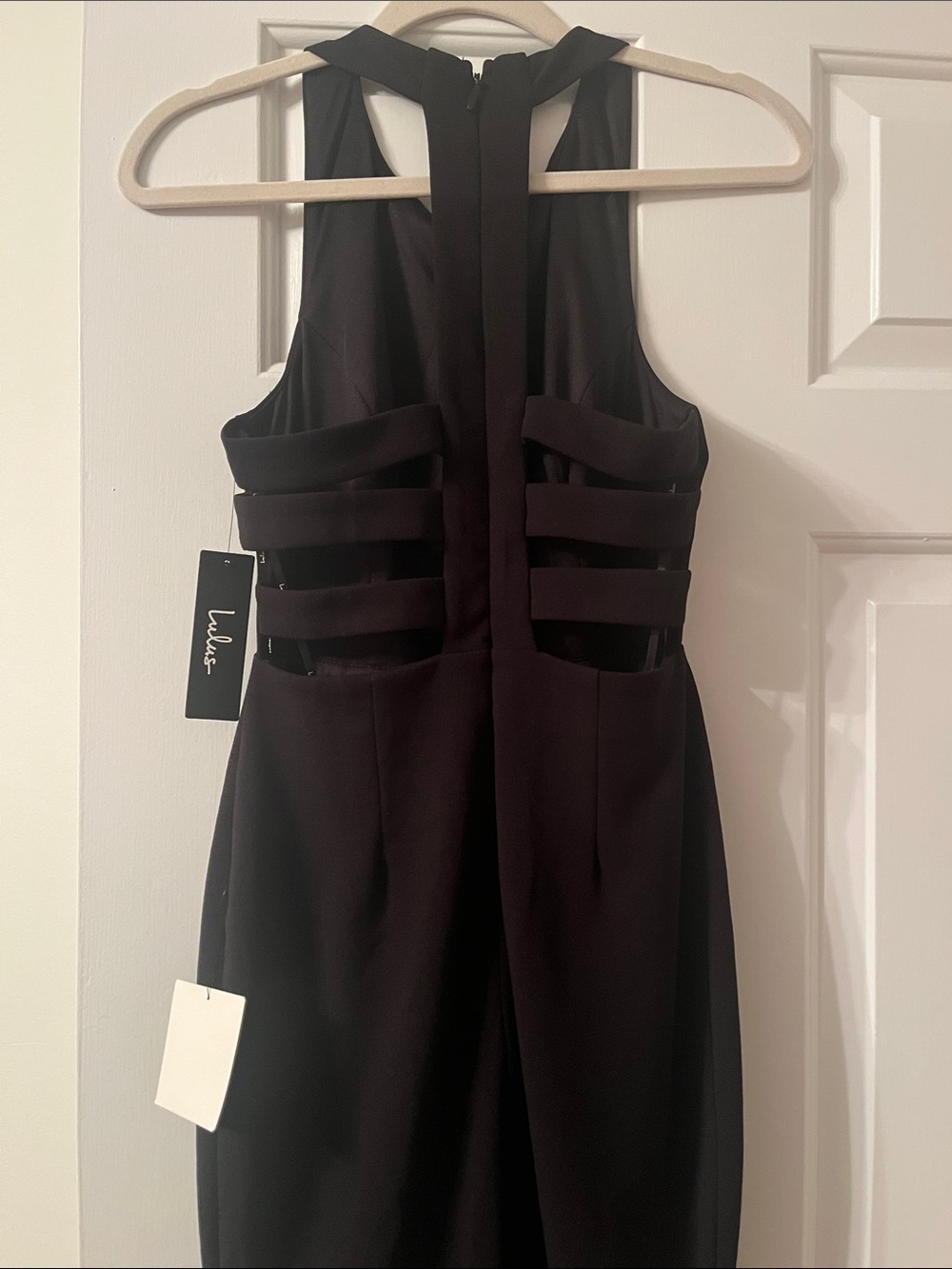 NWT Size S Sleeveless Black Midi Dress - Classic Sheath